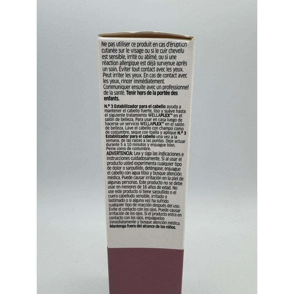 Wella Plex No 3 Hair Stabilizer 100ml/3.38 Fl oz Made In France